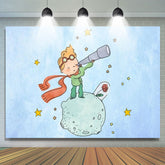 Lofaris Rose Moon Space Little Prince Birthday Backdrop