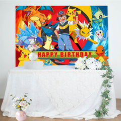 Lofaris Cartoon Happy Birthday Party Backdrop for Boy