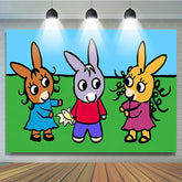 Lofaris Trotro Cherche Cute Birthday Party Backdrop