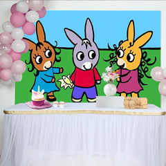 Lofaris Trotro Cherche Cute Birthday Party Backdrop
