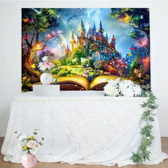 Lofaris Fairy Tale Enchanted Forest Birthday Backdrop