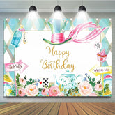 Lofaris Wonderland Floral Princess Birthday Party Backdrop