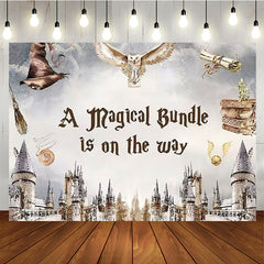 Lofaris Magic Bundle on The Way Baby Shower Party Backdrop