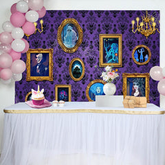 Lofaris Haunted House Gothic Spider Birthday Party Backdrop