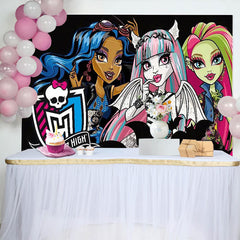 Lofaris MonsterS High Girls Birthday Party Backdrop
