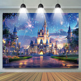 Lofaris Dreamy Castle Night Pricess Girls Birthday Backdrop