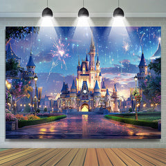 Lofaris Dreamy Castle Night Pricess Girls Birthday Backdrop
