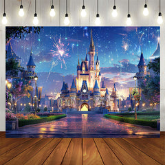Lofaris Dreamy Castle Night Pricess Girls Birthday Backdrop