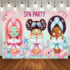Lofaris Pink Lady Spa Party Backdrop For Birthday