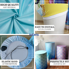 Custom Photo And Size Elastic Fabric Round Backdrop Kit