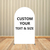 Custom Photo Text Party Arch Backdrop Cover