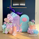 Mermaid Purple Custom Arch Backdrop For Party