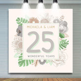 Wonderful 25 Years Anniversary Backdrop