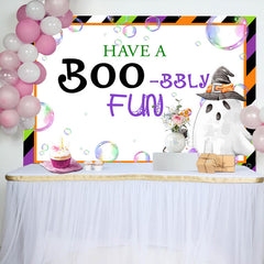Halloween Have A Boo Bbly Fun Baby Shower Backdrop