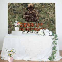 Camouflage Soldier Ultimate Airsoft Bash Backdrop