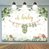 Country House Plant Oh Baby Gender Reveal Backdrop