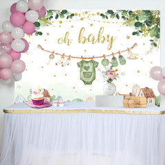 Country House Plant Oh Baby Gender Reveal Backdrop