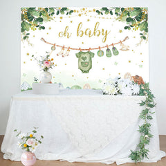 Country House Plant Oh Baby Gender Reveal Backdrop