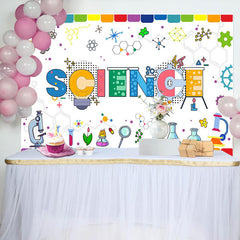 Lofaris Science Colorful Chemical Reagents Birthday Backdrop