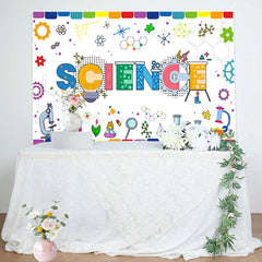 Lofaris Science Colorful Chemical Reagents Birthday Backdrop