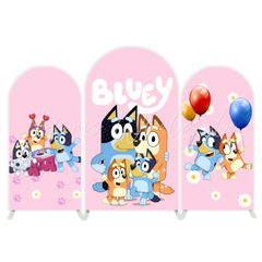 Bluey arch Birthday Party Arch Backdrop Wall Cloth Cover