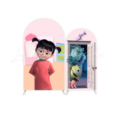 Boo Monster Inc arch Birthday Party Arch Backdrop Wall Cloth Cover