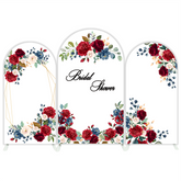 Rose Flora Flower Bridal Shower Party Arch Backdrop Wall Cloth Cover