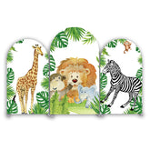 Safari Wild Jungle Happy Birthday Party Arch Backdrop Wall Cloth Cover
