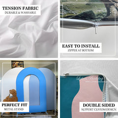 Custom Party Open Arch Backdrop Cover with Photo