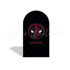 Deadpool Theme Birthday Party Arch Backdrop Wall Cloth Cover