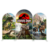 Dinosaur Happy Birthday Party Arch Backdrop Wall Cloth Cover