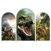Dinosaur Theme Birthday Baby Shower Party Arch Backdrop Wall Cloth Cover