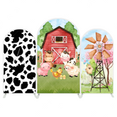 Farm arch Birthday Party Arch Backdrop Wall Cloth Cover