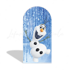 Frozen Theme Happy Birthday Party Arch Backdrop Wall Cloth Cover