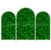 Green Tree Leaves Background Birthday Party Arch Backdrop Wall Cloth Cover