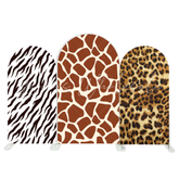 Jungle Safari Animal Theme Happy Birthday Party Arch Backdrop Wall Cloth Cover