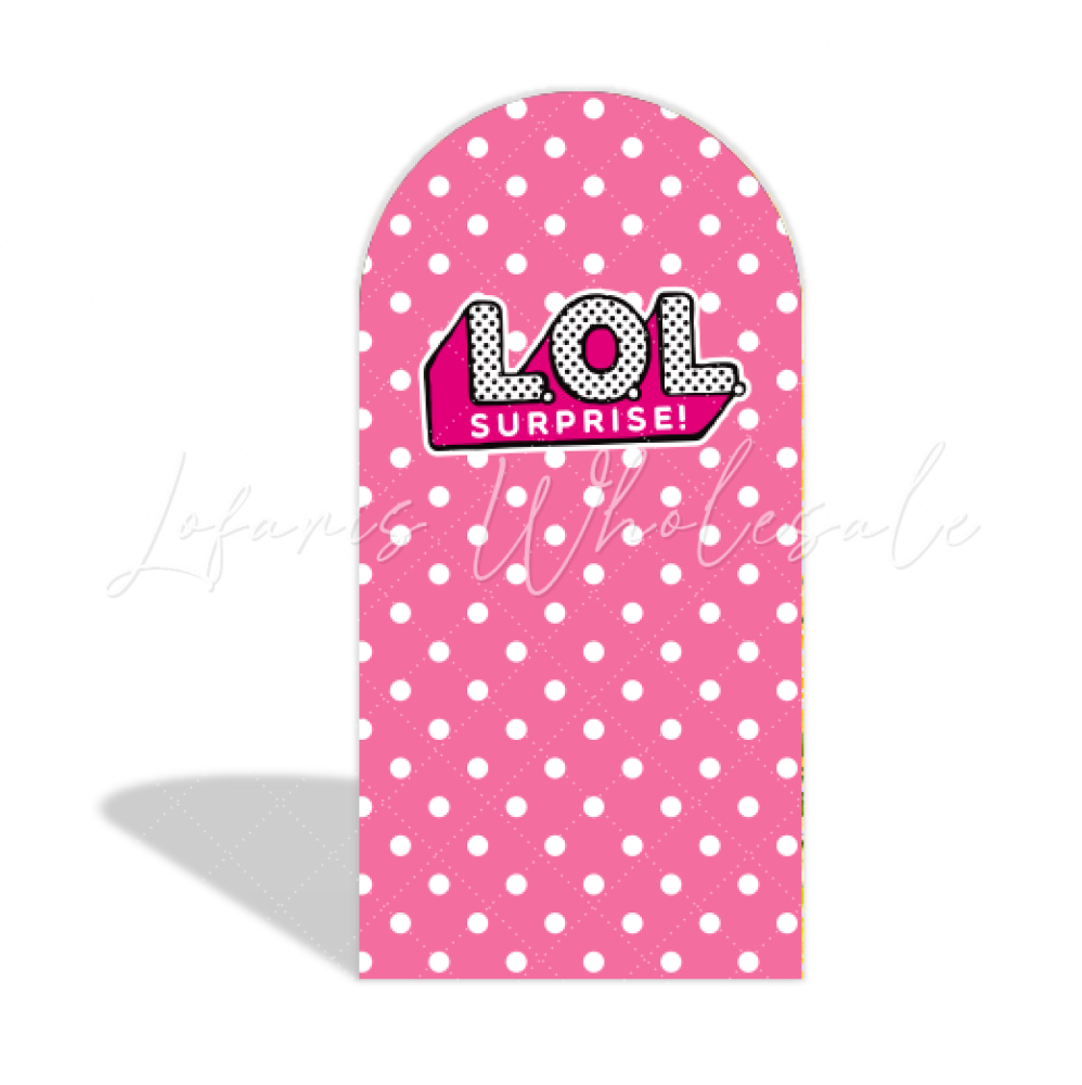 LOL Surprise Theme Happy Birthday Party Arch Backdrop Wall Cloth Cover