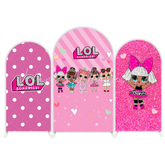 LOL Surprise Theme Happy Birthday Party Arch Backdrop Wall Cloth Cover