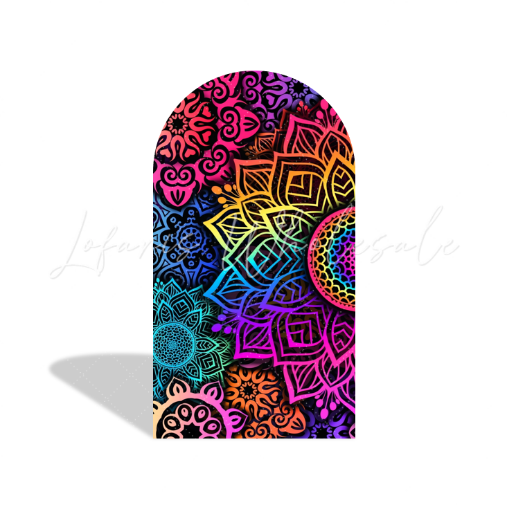 Mandala Background Arch Backdrop Wall Cloth Cover