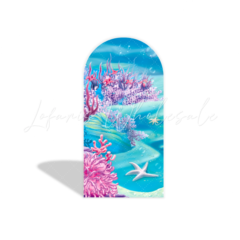 Mermaid arch Birthday Party Arch Backdrop Wall Cloth Cover