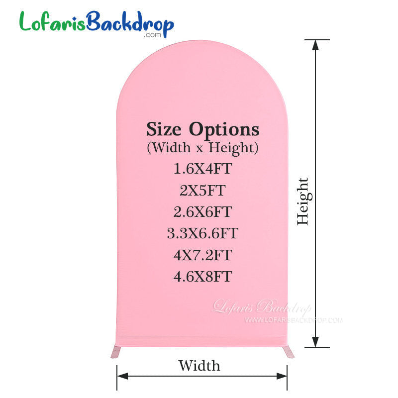 Lofaris Spandex Fit Round Top Backdrop Wedding Arch Cover