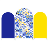 Blue And White Porcelain Birthday Baby Shower Party Arch Backdrop Wall Cloth Cover