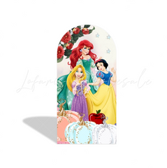 Princess Birthday Party Background Arch Backdrop Wall Cloth Cover