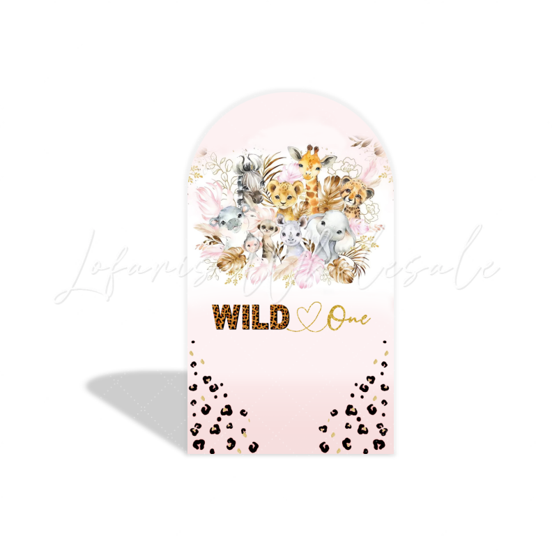 Safari wild arch Birthday Party Arch Backdrop Wall Cloth Cover