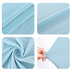 Lofaris Sky Blue Spandex Fit Round Top Backdrop Wedding Arch Cover