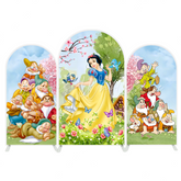 Sonw white arch Birthday Party Arch Backdrop Wall Cloth Cover