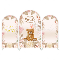 Teddy bear arch Birthday Party Arch Backdrop Wall Cloth Cover