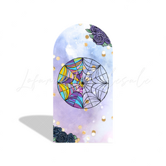 Wednesday Addams Theme Birthday Party Arch Backdrop Wall Cloth Cover