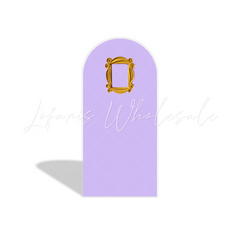 well be there for you Birthday Party Arch Backdrop Wall Cloth Cover