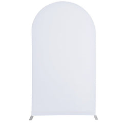 Lofaris Spandex Fit Round Top Backdrop Wedding Arch Cover